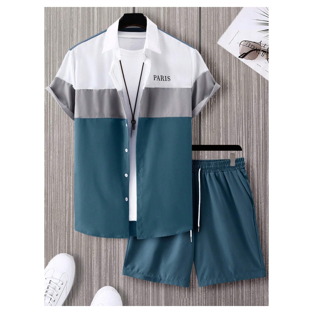 Men'S Formal Beach Wear - Men's Fashion Suit Blue And White