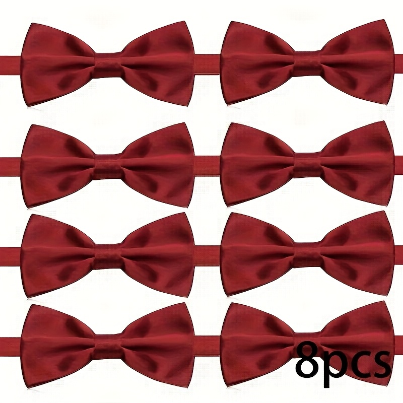 8Pcs/12Pcs Men's Burgundy Pre- - đánh giá và giá Men'S Formal Wear Bow Ties