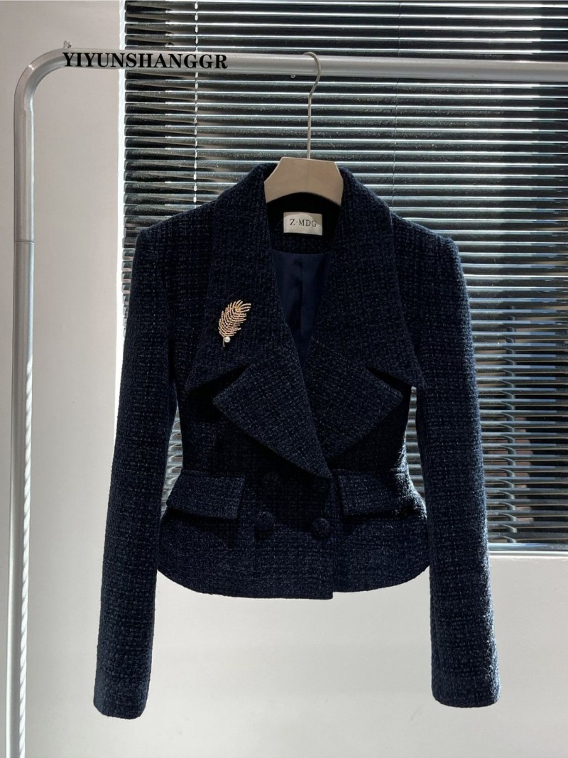 New Autumn Winter Tweed Women' - đánh giá và giá Wool Suit Jacket