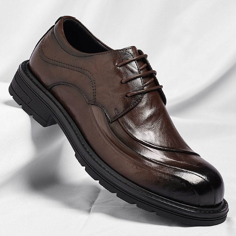 Brown Burnished Genuine Leathe - đánh giá và giá Men'S Formal Wear