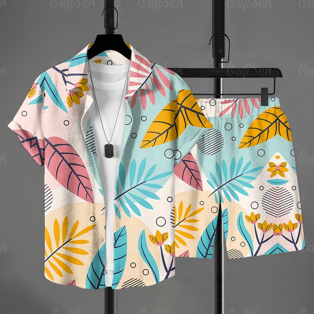 Hawaiian Shirt Style Men's Sho - đánh giá và giá Men'S Formal Beach Wear