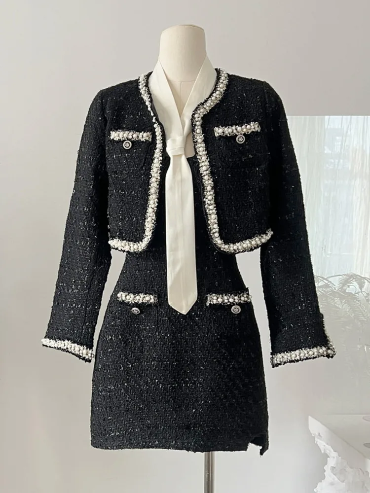Women Short Jacket Coat + Dres - đánh giá và giá Wool Suit Jacket