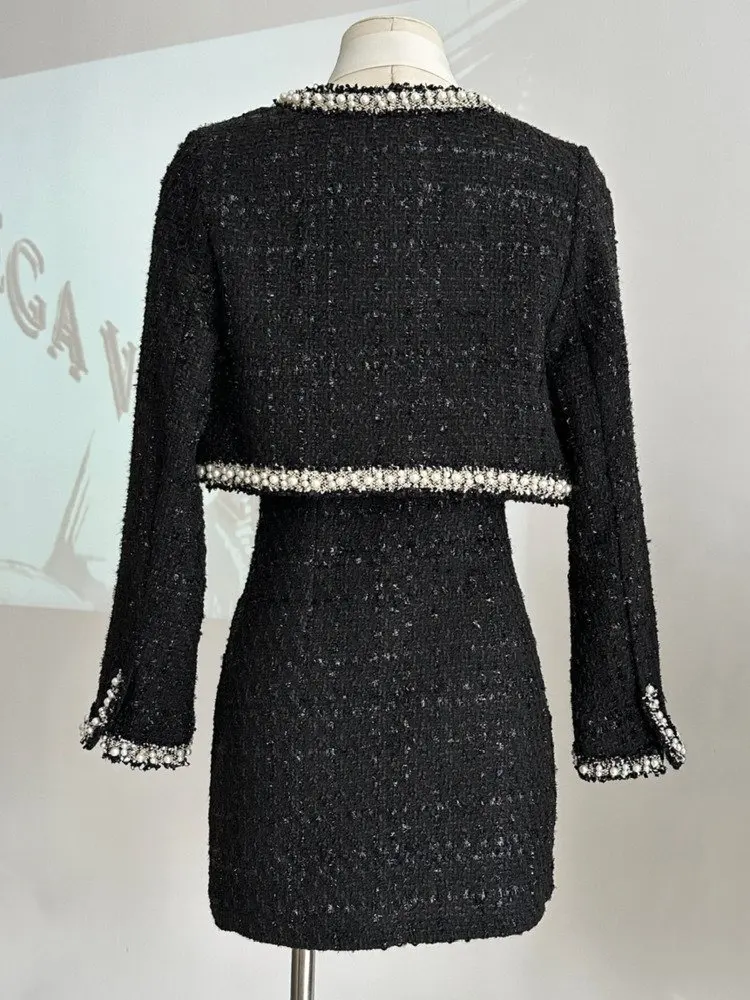 Women Short Jacket Coat + Dres - đánh giá và giá Wool Suit Jacket