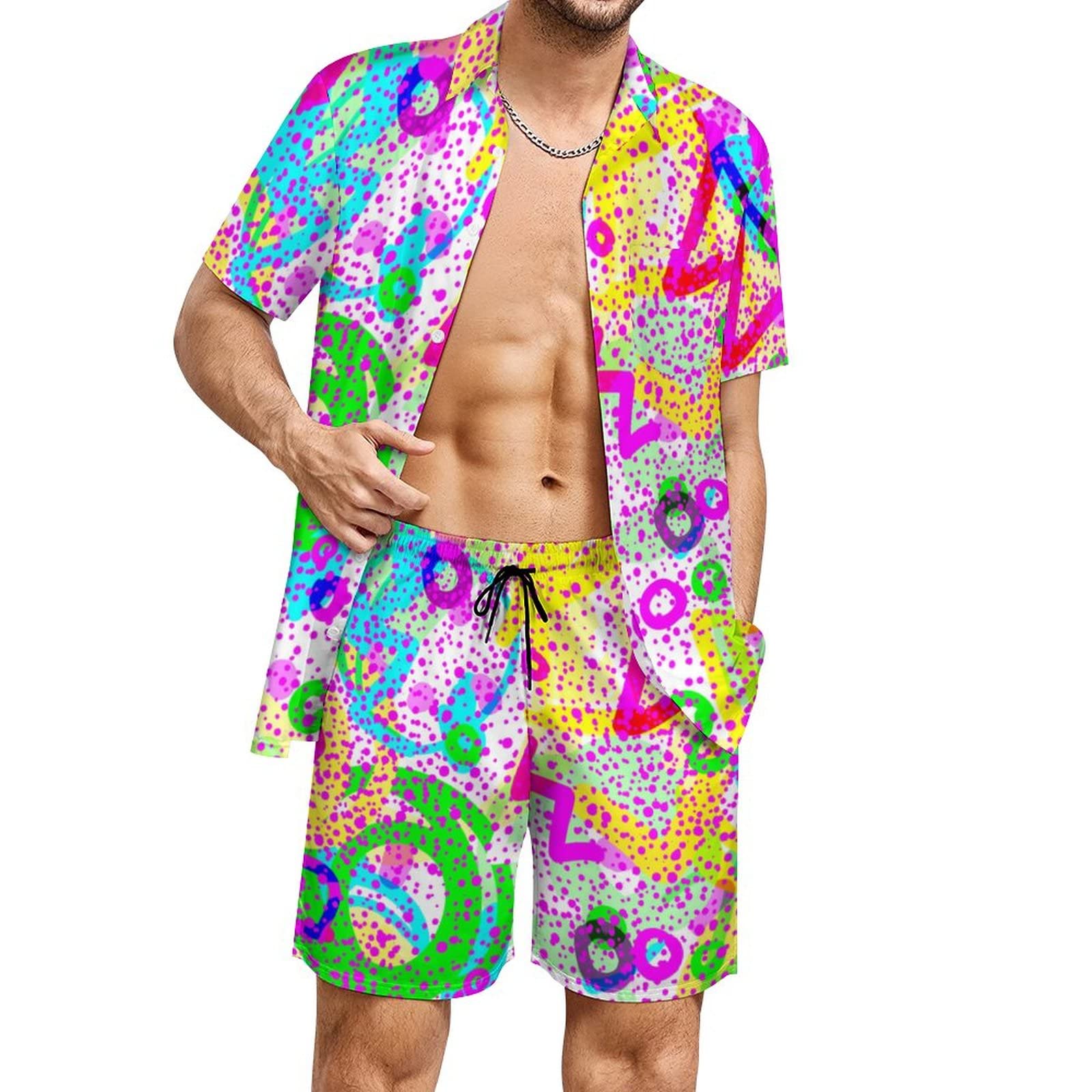 Summer Irregular Geometric 3D  - đánh giá và giá Men'S Formal Beach Wear