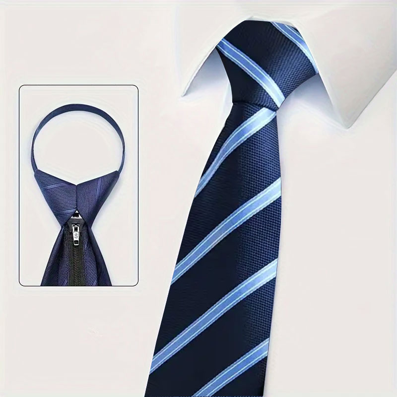 6Pcs Men's Zip Tie 8cm (3.15in - đánh giá và giá Men Formal Wear Blue