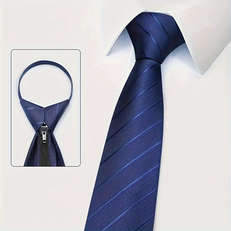 6Pcs Men's Zip Tie 8cm (3.15in - đánh giá và giá Men Formal Wear Blue