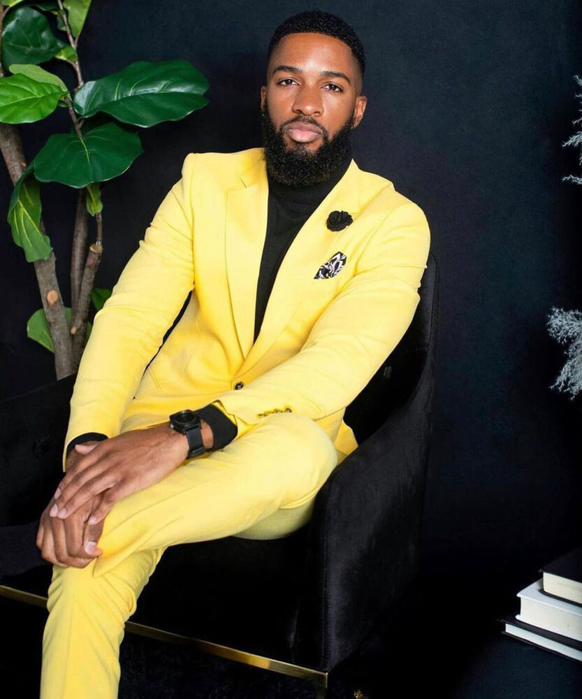Men's Yellow Suits Slim Fit Si - đánh giá và giá Formal Wear For Men Yellow