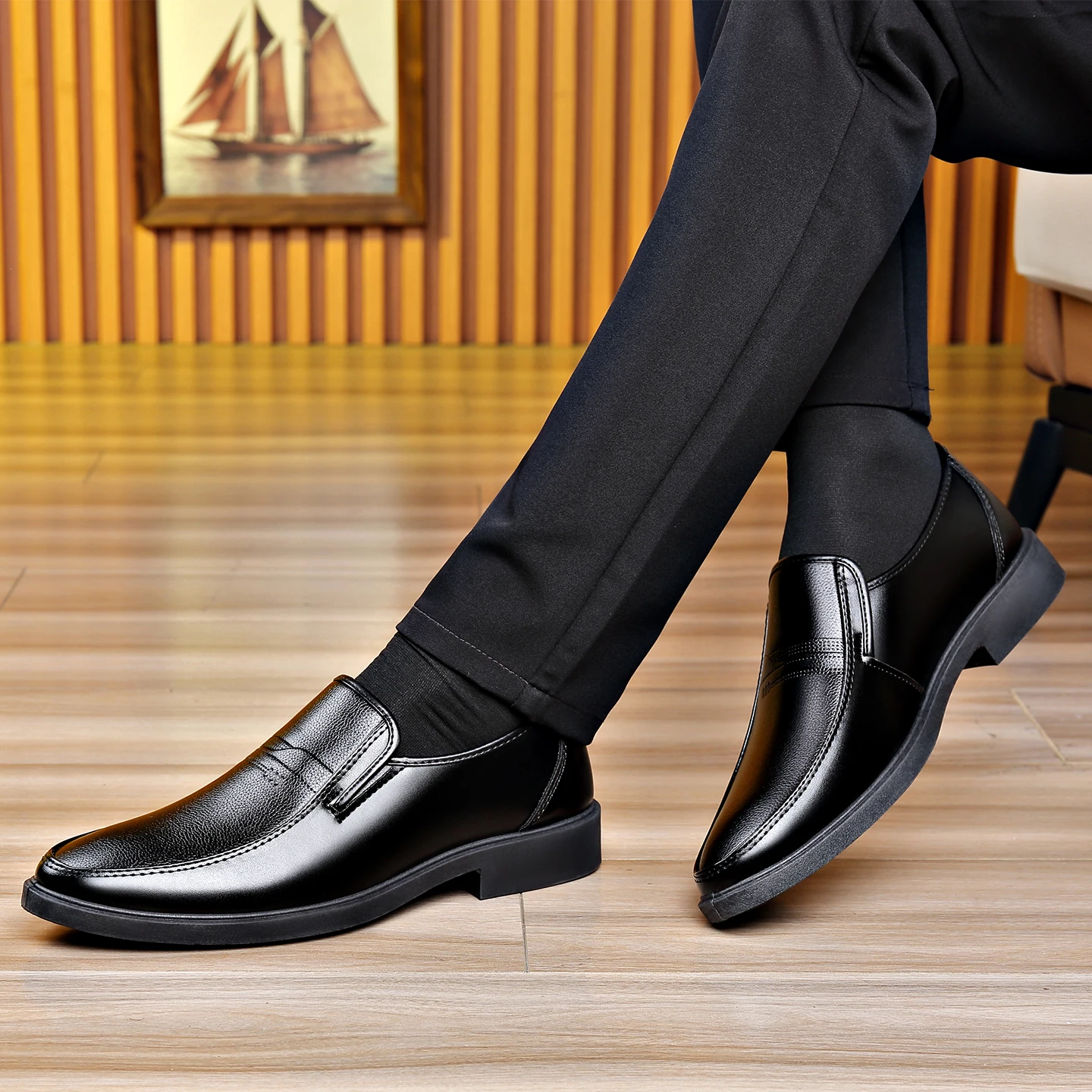Men's Slip‑on Business Leather - đánh giá và giá Men'S Formal Wear