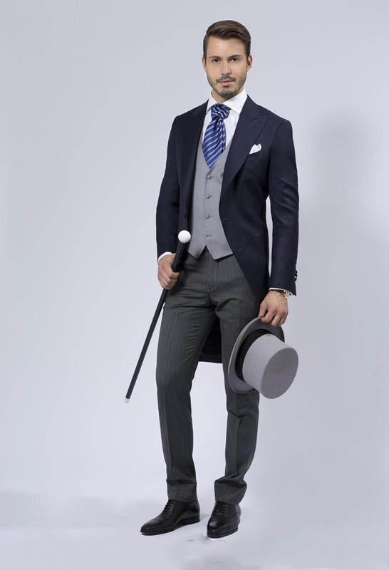 Custom Made Groom Tailcoat Han - đánh giá và giá Men Formal Wear Blue