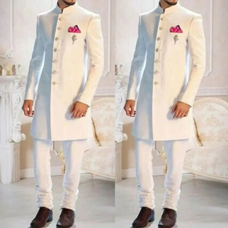 Thiết Kế Thời Trang Trắng Cổ Á - đánh giá và giá Men Formal Wear Indian