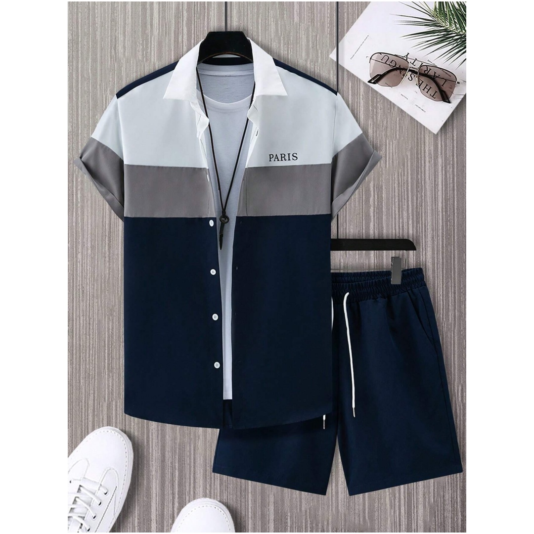 Men's Fashion Suit Blue And Wh - đánh giá và giá Men'S Formal Beach Wear