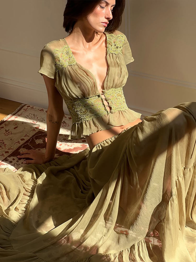 Elegant Lace Patchwork Women's - đánh giá và giá Men'S Formal Beach Wear
