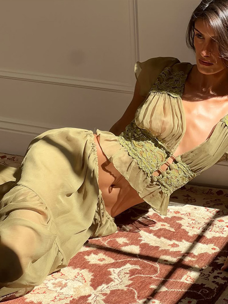 Elegant Lace Patchwork Women's - đánh giá và giá Men'S Formal Beach Wear